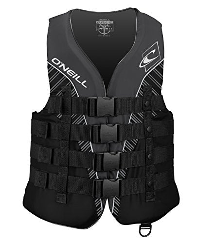 O'Neill Men's Superlite USCG Life Vest,Black/Lime/Smoke:Lime,3XL
