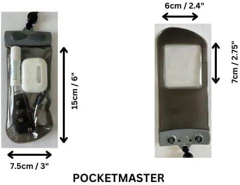 Aquapac Keymaster++ Waterproof Travel Case, Made in The UK, Carry Cord, Travel Essential, 5 Year Warranty, Watersports, Hiking, Mountain Biking, Running Accessory