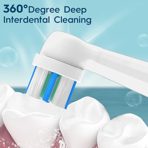 10PACK iO Replacement Heads Compatible with Oral b iO 2/3/4/5/6/7/8/9/10 Series Electric Toothbrush,Gum Care Toothbrush Head Compatible with Oral b iO Replacement Heads,Black/White