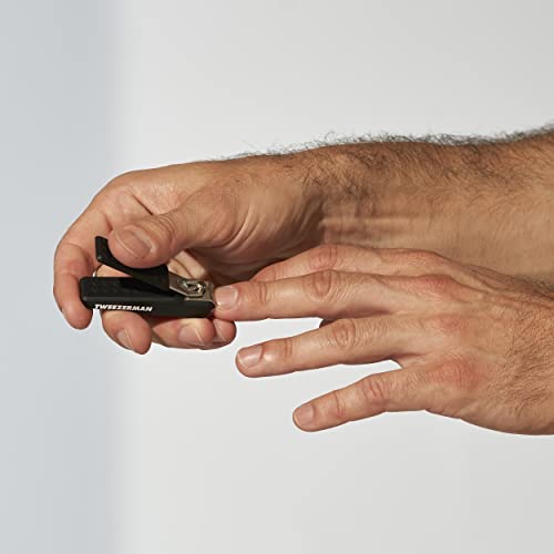 Tweezerman Precision Grip Fingernail Clipper, Black