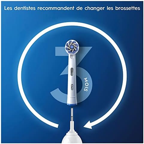 Oral-B Sensitive Clean Replacement Brush Heads x 8 Original Refill for Electric Toothbrush, White, 200 gram