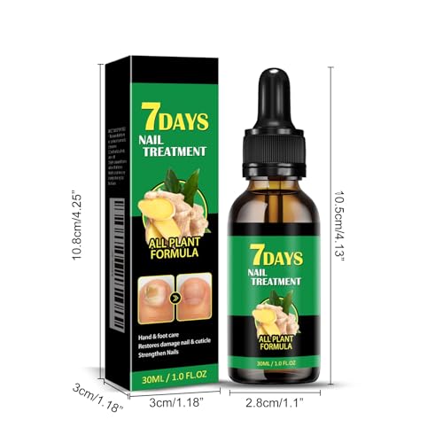 7 days Nail Treatment, Ginger Nail Treatment, 7days nail treatment, Multi-Purpose Nail Repair, Ginger Nail Serum Strengthener Oil Serum Ginger Nail Growth Oil