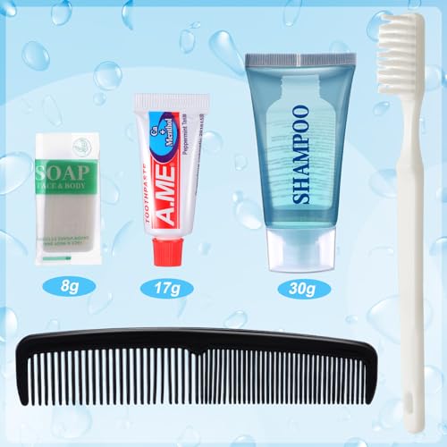 60 Pcs Basic Toiletry Set Homeless Hygiene Kits Homeless Care Package Supplies Travel Toiletry Bulk for Men Women Charity Reusable Supplies