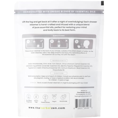 Aromatherapy Shower Steamers with Essential Oils, Made in the USA Shower Bombs, Shower Bomb Aromatherapy, Relaxing Gifts for Women, Spa Day Gifts, Birthday Gifts, Shower Bath Bombs