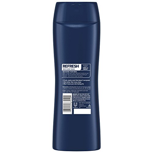 Suave Men Body Wash, Refresh, 15 Fl Oz