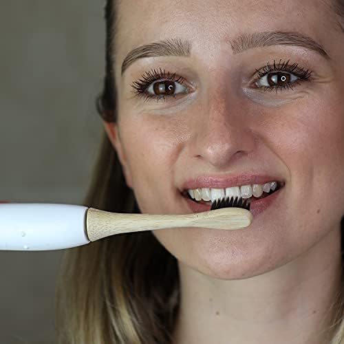 Bamboo Electric Toothbrush Replacement Heads - Compatible with Philips Sonicare Toothbrush - Soft Bristle Natural Electric Bamboo Toothbrush Heads Refill - (Pack of 4) by Pure Earth Essentials