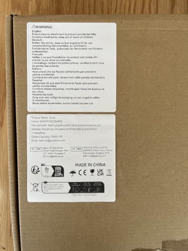 ACCSHINE Wall Clock Without Ticking Noises Silent Modern Large Battery Operated Wall Clock Easy to Read for Room Home Kitchen Bedroom Office School (Stars Blue)