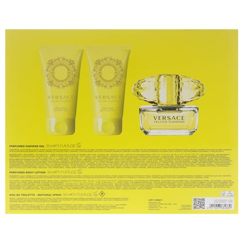 Versace Yellow Diamond 3 Piece Gift Set for Women, packaging may vary