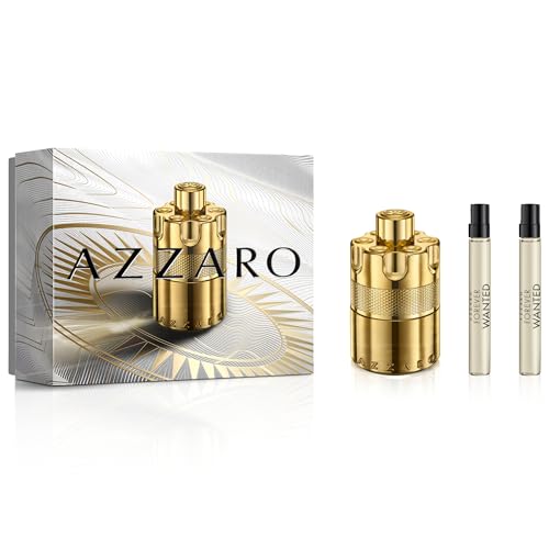 Azzaro Forever Wanted Elixir - Mens Cologne Gift Set - 3-Piece Set Includes Full Size Fragrance (100ml) + 2 Travel Size Sprays (10ml Each)