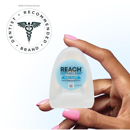 REACH Ultraclean Dental Floss, Oral Care, Mint-Flavored, 1 Count (Pack of 7)