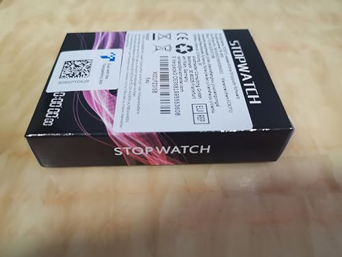 FCXJTU Digital Waterproof Stopwatch, No Bells, No Whistles, Simple Basic Operation, Silent, Clear Display, ON/Off, Large Display for Swimming Running Training Kids Coaches Referees Teachers (Black)