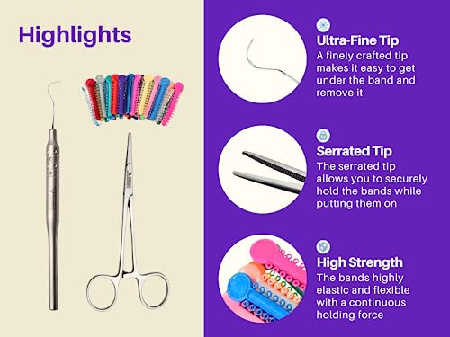 ARTMAN INSTRUMENTS Dental Braces Color Changing Kit, Orthodontic Ties Changing kit, Change The Color of Your Braces Yourself in Minutes Ligas para Brackets Ortodoncia