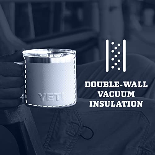 YETI Stainless Steel Rambler Drinking_Cup, Vacuum Insulated, with MagSlider Lid, 14 Ounces, Bimini Pink