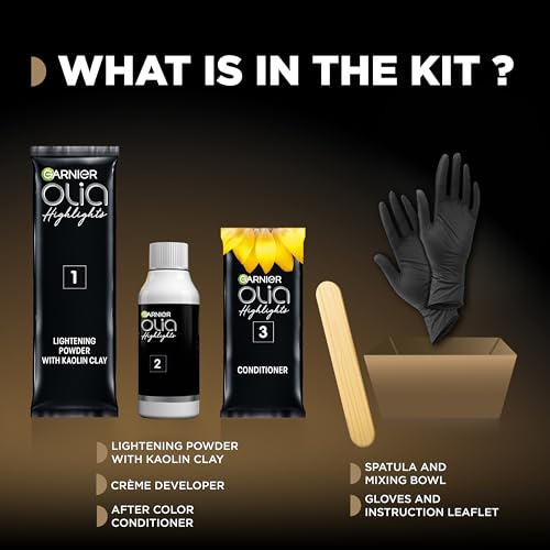 Garnier Hair Color Olia Ammonia-Free Permanent Hair Dye, H03 Highlights for Brunettes, 2 Count (Packaging May Vary)