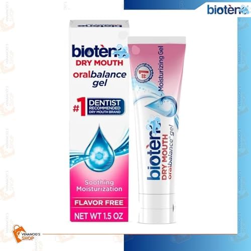 Biotene Oralbalance Gel for Dry Mouth Relief – Unflavored Moisturizing Oral Gel, Artificial Saliva Substitute for Nighttime Dry Mouth – 1.5 oz (Pack of 01)