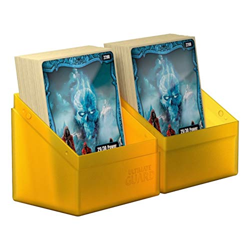 Ultimate Guard Boulder 80+, Deck Case for 80 Double-Sleeved TCG Cards, Sapphire, Secure & Durable Storage for Trading Card Games, Soft-Touch Finish