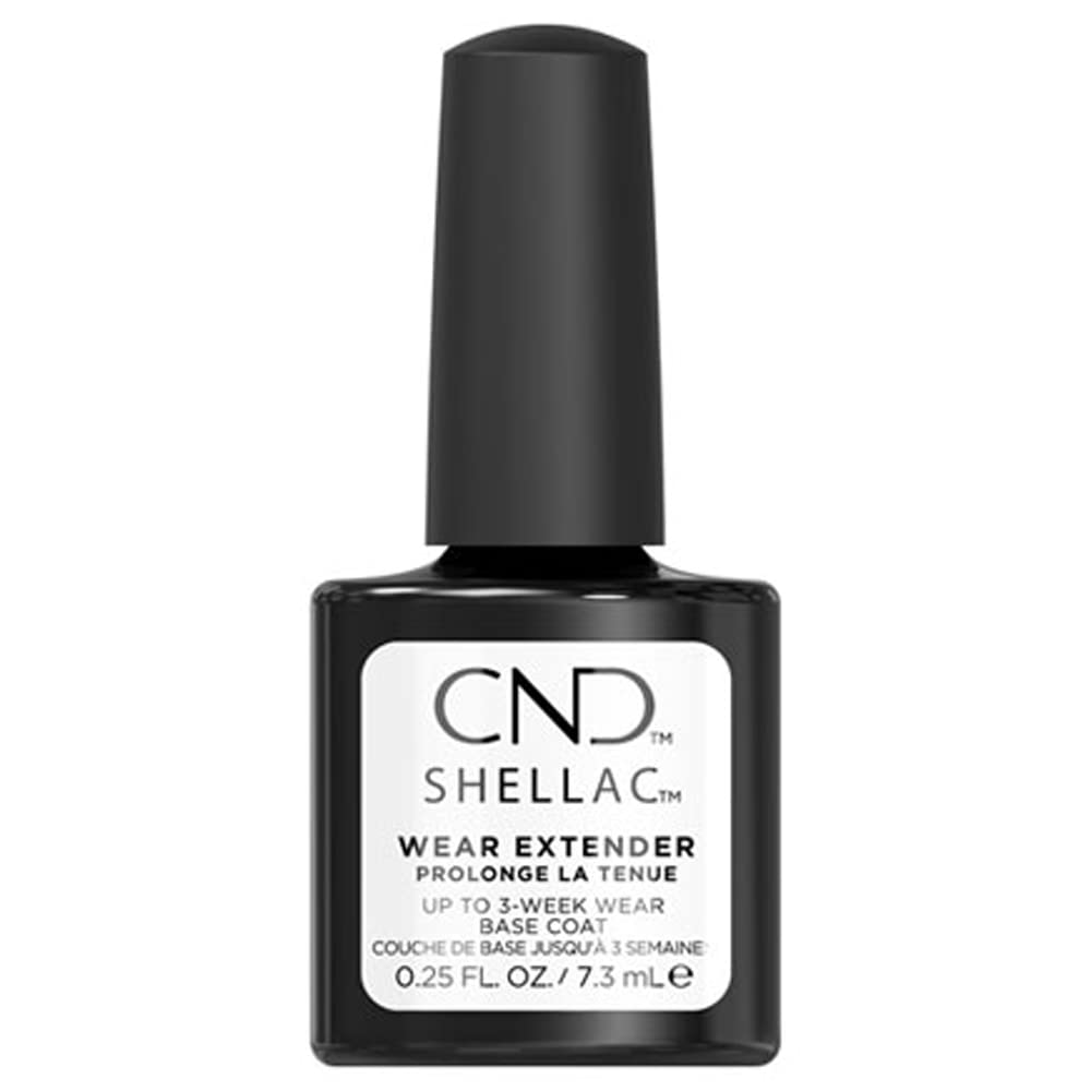 Cnd Shellac Gel Nail Polish Wear Extended Base Coat, First Step Adhesive Layer For Longwear Nailpaints With No Nail Damage, 0.25
