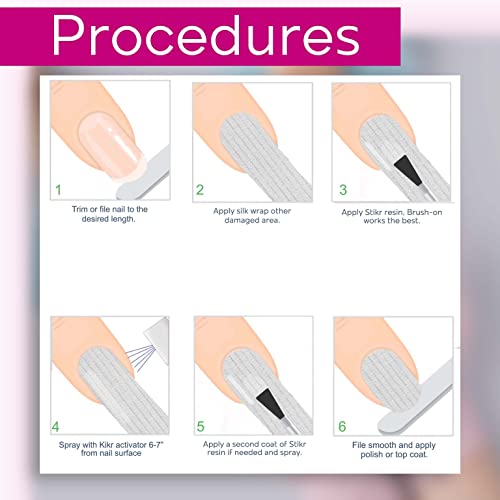 Backscratchers Sheeeer Magic Silk Wrap - Self Adhesive Manicure Nail Art Tool - DIY Nail Extension - 2 Count