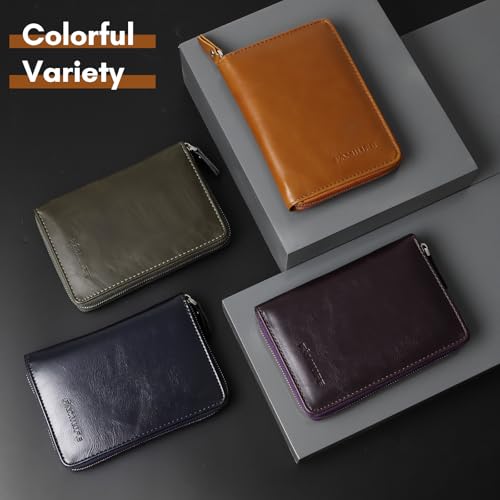 FAMILIFE Manicure Set, Professional Manicure Kit Nail Clippers Set 11 in 1 Stainless Steel Pedicure Tools Nail Kit Men Grooming Tool with Portable Brown Leather Travel Case Luxury Gifts for Him