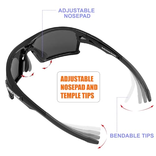 QOOL TIMES Living out your Polarized Q5X sports Sunglasses for Women Men, Fishing Volleyball Driving Cycling Sailing Boating