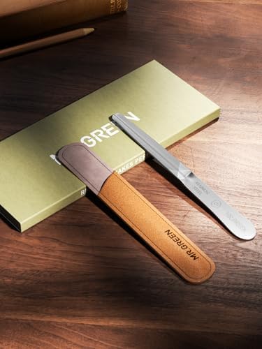 MR.GREEN Curved Nail File – Double-Sided Metal Nail File for Men & Women with Protective Travel Case, Ergonomic Anti-Slip Handle, Washable & Reusable, for Fingernails & Toenails