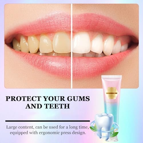 2Pcs Acssart Radiant Whitening Toothpaste, Niacinamide Intensive White Toothpastes, Nicotinamide White Toothpastes, Deep Cleaning Care