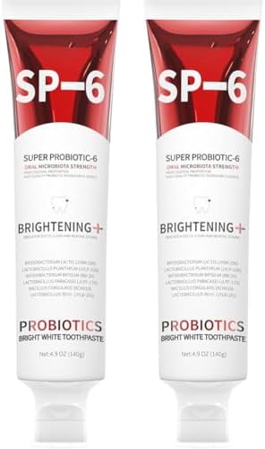 2PCS Sp 6 Probiotic Toothpaste Whitening Sp-6 Probiotics Whitening Toothpaste Fresh Flavor and Gum Health