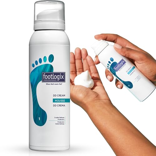FOOTLOGIX DD Cream Mousse, White, 4.23 Ounce