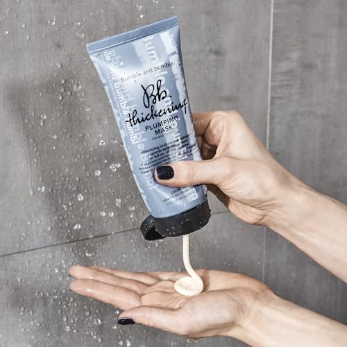 Bumble and bumble. Thickening Plumping Hair Mask | Color Safe | Hydrating, Volumizing, Smoothing + Strengthening | Curly, Wavy, Straight