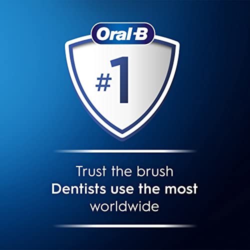Oral-B iO Series 5 Rechargeable Electric Toothbrush with Visible Pressure Sensor to Protect Gums, 2 Minute Timer, 5 Cleaning Settings, 1 Replacement Toothbrush Heads, and Travel Case, White