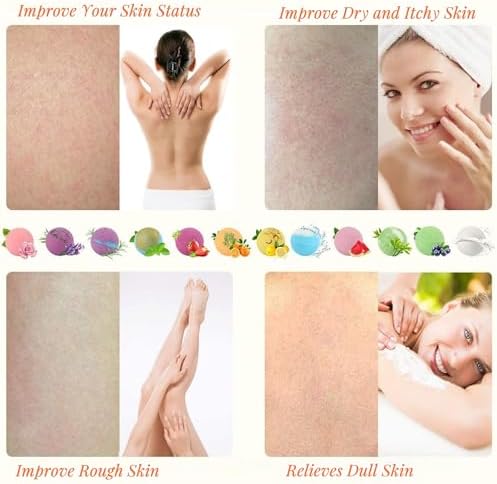 Bath Bombs Gift Set 12 PCS 2.8oz Organic Natural Essential Oils, Relax and Moisturize Skin, Luxury Spa Bomb Gifts for Girl, Mom, Kids, Wife, Birthday, Valentine's Day, Anniversary