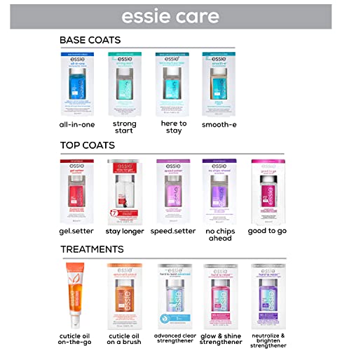 essie Nail Care, Salon-Quality Longwear Top Coat, 8-Free Vegan, Stay Longer, 0.46 fl oz