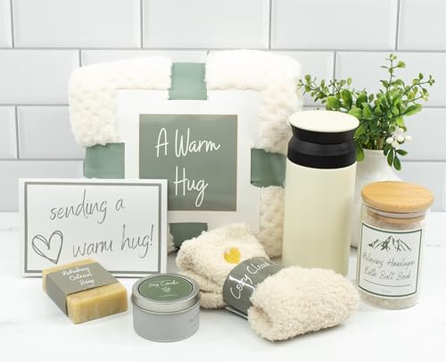 A Warm Hug Gift Box for Women - Cozy, Relaxing Self Care, Get Well, Sympathy, Thinking of You - Thoughtfully Curated Box for Her