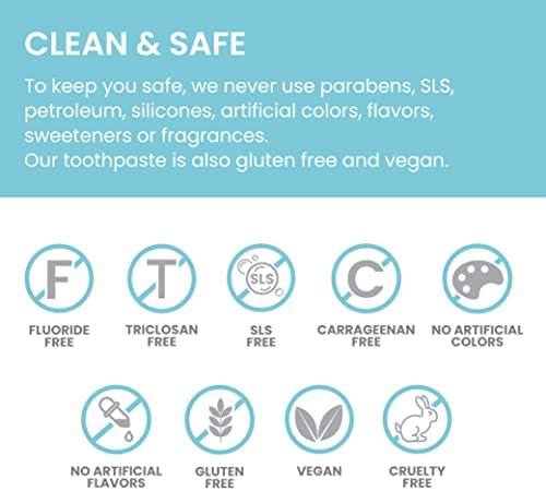 Himalaya Botanique Whitening Complete Care Travel Toothpaste, Mint - Travel Size Whitening Toothpaste Without Fluoride for Brighter Teeth & Fresh Breath - Vegan, 0.74 oz (Pack of 10)