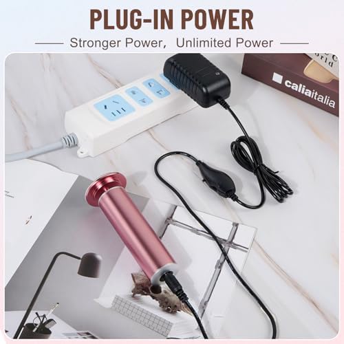 Dermawave Electric Foot File Callus Remover for Feet, Professional Foot Scrubber Sander Grinder for Dead Skin Cracked Heel, Pedicure Tool with 60 Sandpaper Discs for Men & Women