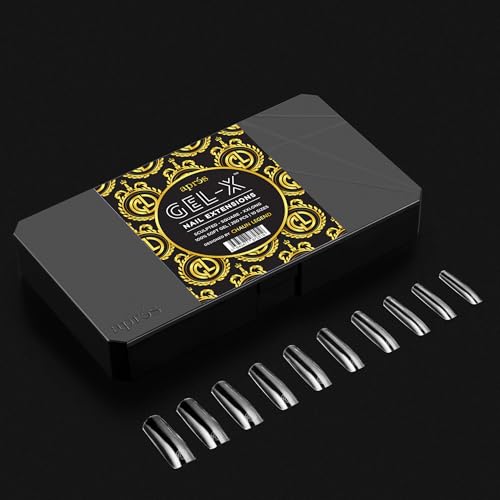 APRÉS x Chaun Legend Gel-X Box Of Nail Tips, Exclusive Sculpted Extra Extra Long, 10 Sizes 0-9, Soft Gel Tip Box (150pcs)