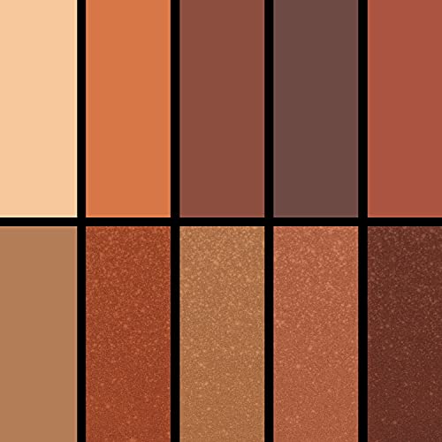 Palladio Eyeland Vibes, Escape to the Tropics, 10 Count Eyeshadow Palette, Seductive Nudes to Vibrant Hues, Complimentary Shades, Day and Night Looks, Rich Pigment, California Sunset