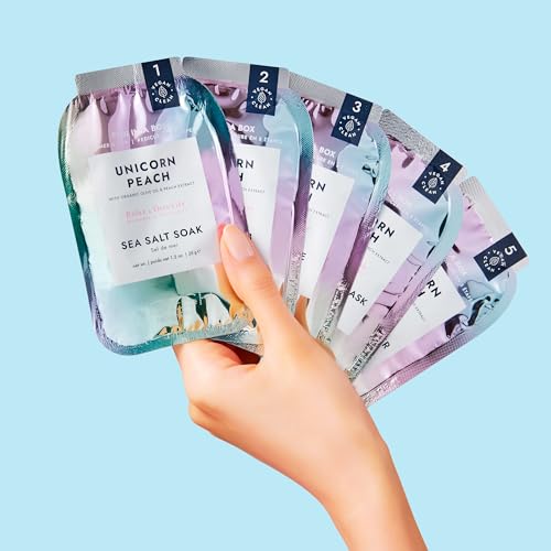 VOESH Pedi in a Box Glimmer - 2 Packs, Variety Pack, Pedi in a Box, Spa Pedicure Kit, Sparkly Pedicure, DIY Pedi, Foot Care, At-Home Pedi Products, Vegan Skincare