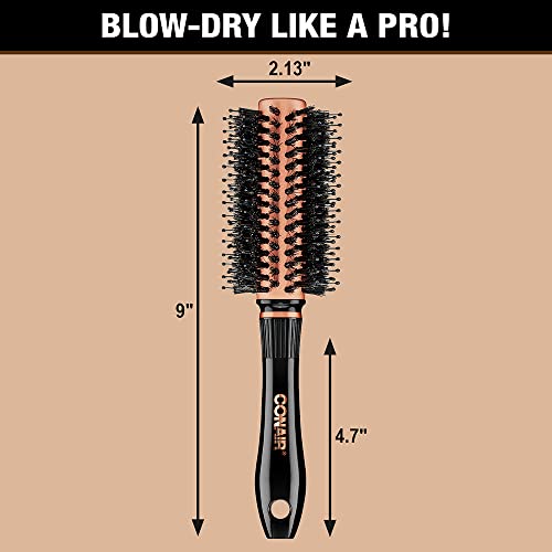Conair Copper Collection Round Hair Dryer Brush - Blow Out Styler for Voluminous Looks