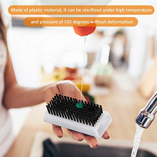 Boao 5 Pcs Nail Scrubbers Hand Scrub Brushes for Nail Cleaning Fingernail Soft Non Disposable Scrub Plastic Hands Cleaning Brushes for Men Women Kids
