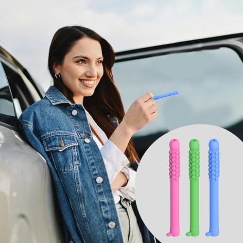 3Pcs Chewable Breather Sticks for Quitting Smoking - Fruity Craving Relief, Oral Fixation Quit Smoking, Quit Smoking Chew Sticks Replacement, Stop Smoking Aid