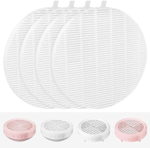 4 Pack Replacement Filters Compatible with MelodySusie HPro/SProR Nail Dust Collector, Home or Nail Salons Use Reusable Refill Filters for Nail Dust Vacuum Machine