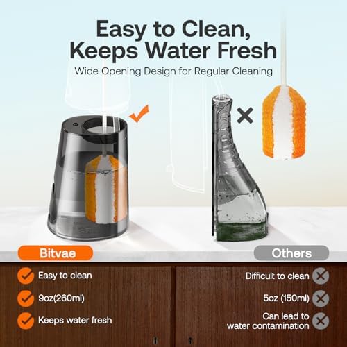 Water Dental Flosser Teeth Pick: Bitvae 2 Pack Portable Cordless Oral Irrigator, 3 Modes 5 Intensities, Rechargeable Water Dental Picks for Cleaning with 12 Tips, Travel Irrigation Cleaner for Teeth