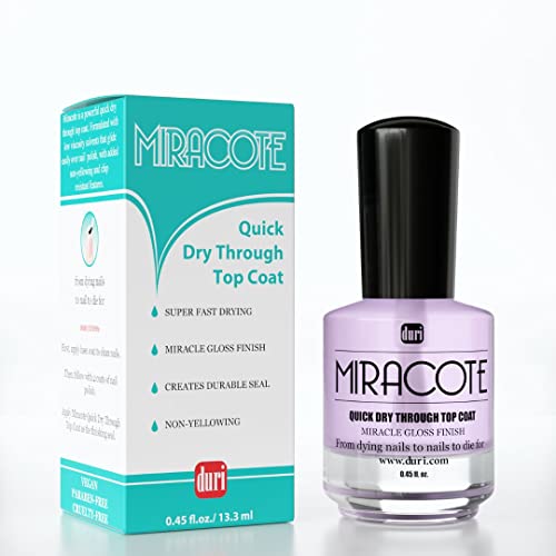 duri Rejuvacote 1 Original Maximum Strength Nail Growth System Base, Top Coat and Miracote Quick Dry Top Coat Combo