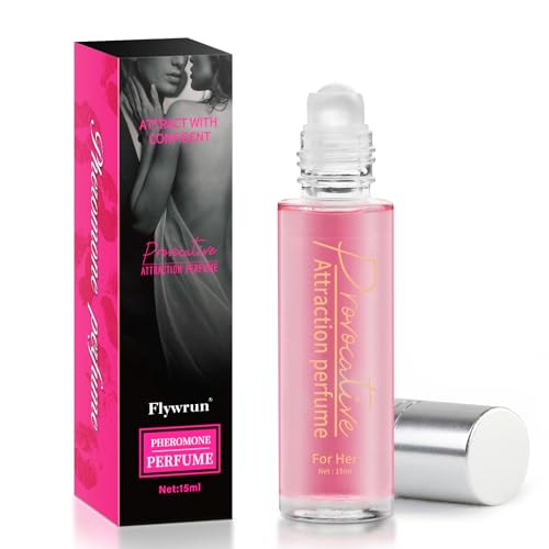 15 mL Pheromones Perfumes for Women, Long-lasting Roll on Pheromone Perfume to Attract Men, Enhance Charm & Confidence, Vegan Cruelty-Free Travel Perfume