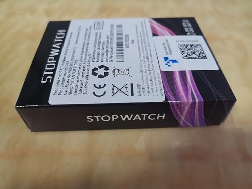 FCXJTU Digital Waterproof Stopwatch, No Bells, No Whistles, Simple Basic Operation, Silent, Clear Display, ON/Off, Large Display for Swimming Running Training Kids Coaches Referees Teachers (Black)