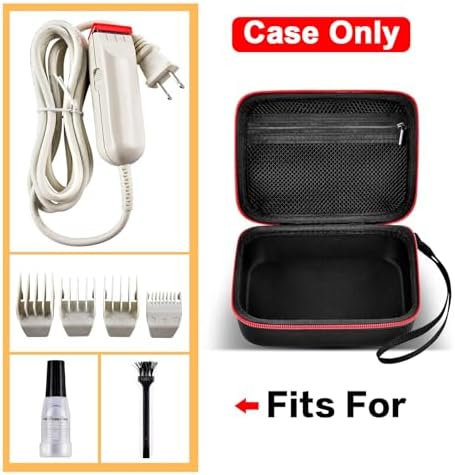 ALLPRIMO Case Compatible with Wahl Professional Peanut Classic Clipper Trimmer #8685 8655 8655-200 8633 8081 8035. Hair Clipper Organizer Holder for Attachment Comb, Oil,Blade Guard(Box Only)-Black