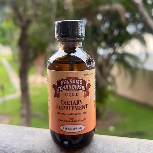 Balsamo Tchakowski Liquid 2 Fl oz - with Vitamin E and Bee Propolis - Digestive Support Bálsamo de Chostakovsky Original Plus Bag Strong and Waterproof, Clear