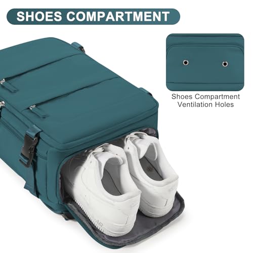 coofay Travel Backpack Carry on Flight Approved Mochila De Viaje Carry on Backpack for Airplanes Spirit Airlines Personal Item Bag 18x14x8 Inches Travel Bag Traveling Backpack for Women Men