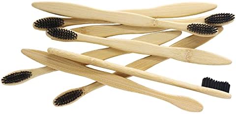 Extra Hard Bamoo Toothbrush 8 Pieces of One Pack Firm Bristles Super Hard Toothbrush